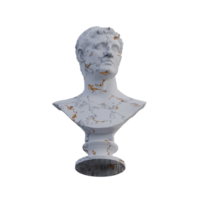 Ptolemy  statue, 3d renders, isolated, perfect for your design png