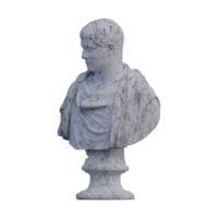 Geta  statue, 3d renders, isolated, perfect for your design png