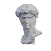 michelangelos David staty, 3d återger, isolerat, perfekt för din design png