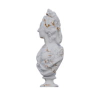 marie Antonietta statua, 3d rende, isolato, Perfetto per il tuo design png