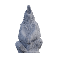 Sitting Bear  statue, 3d renders, isolated, perfect for your design png