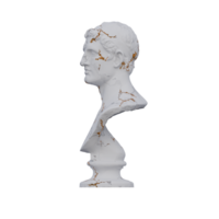 Ptolomeo estatua, 3d renders, aislado, Perfecto para tu diseño png