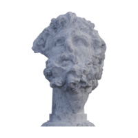 Head of a Giant  statue, 3d renders, isolated, perfect for your design png