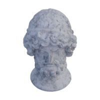 Zeus estatua, 3d renders, aislado, Perfecto para tu diseño png