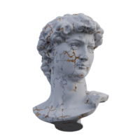 michelangelos David Statue, 3d macht, isoliert, perfekt zum Ihre Design png