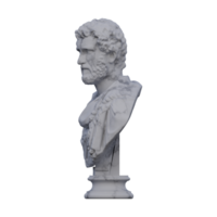 antonin pie statue, 3d rend, isolé, parfait pour votre conception png