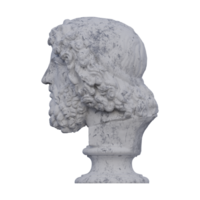 zeus staty, 3d återger, isolerat, perfekt för din design png