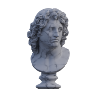 Helios  statue, 3d renders, isolated, perfect for your design png