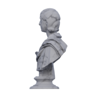 Julia Mamaea  statue, 3d renders, isolated, perfect for your design png