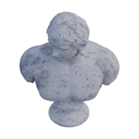 bárbaro estátua, 3d renderiza, isolado, perfeito para seu Projeto png