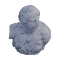 niobe staty, 3d återger, isolerat, perfekt för din design png