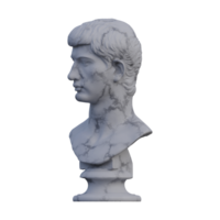 augustina Principe estátua, 3d renderiza, isolado, perfeito para seu Projeto png