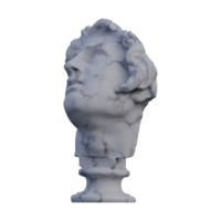 Alejandro estatua, 3d renders, aislado, Perfecto para tu diseño png