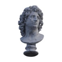 Helios  statue, 3d renders, isolated, perfect for your design png