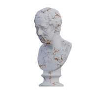 jj Winckelmann estatua, 3d renders, aislado, Perfecto para tu diseño png