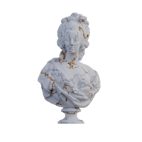 Marie Antoinette  statue, 3d renders, isolated, perfect for your design png