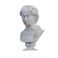 Roman lady  statue, 3d renders, isolated, perfect for your design png