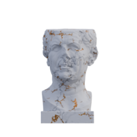romano tivoli estátua, 3d renderiza, isolado, perfeito para seu Projeto png