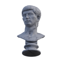 augustine prince statue, 3d rend, isolé, parfait pour votre conception png