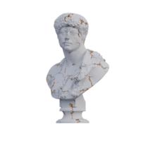 panthère peau plus de épaule statue, 3d rend, isolé, parfait pour votre conception png