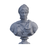 Julia Cornelia Paula  statue, 3d renders, isolated, perfect for your design png