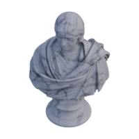 Julia Mamaea  statue, 3d renders, isolated, perfect for your design png