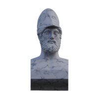 pericle statua, 3d rende, isolato, Perfetto per il tuo design png