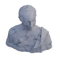 une Jeune fille statue, 3d rend, isolé, parfait pour votre conception png