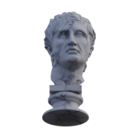 Menander Statue, 3d macht, isoliert, perfekt zum Ihre Design png