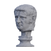 claudio estatua, 3d renders, aislado, Perfecto para tu diseño png