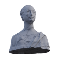 une Jeune fille statue, 3d rend, isolé, parfait pour votre conception png