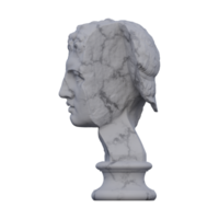Hercules  statue, 3d renders, isolated, perfect for your design png