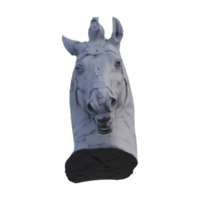 equestre estátua estátua, 3d renderiza, isolado, perfeito para seu Projeto png
