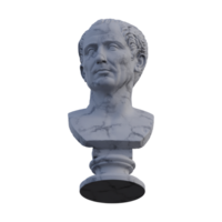 Farnese Caesar  statue, 3d renders, isolated, perfect for your design png