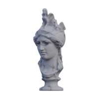 athena staty, 3d återger, isolerat, perfekt för din design png