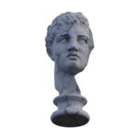 hercules staty, 3d återger, isolerat, perfekt för din design png