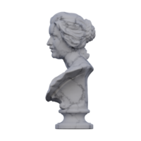 costanza Bonarelli estátua, 3d renderiza, isolado, perfeito para seu Projeto png