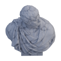 bruto estátua, 3d renderiza, isolado, perfeito para seu Projeto png