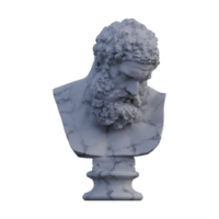 farnèse Hercule statue, 3d rend, isolé, parfait pour votre conception png