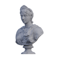 giulia cornelia paula statua, 3d rende, isolato, Perfetto per il tuo design png