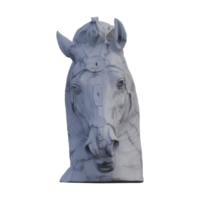 equestre estátua estátua, 3d renderiza, isolado, perfeito para seu Projeto png