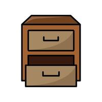 drawer icon vector design template in white background