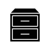 drawer icon vector design template in white background