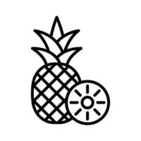 pineaple icon vector design template in white background