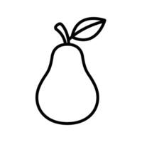 pear icon vector design template in white background