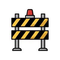 road barrier icon vector design template in white background