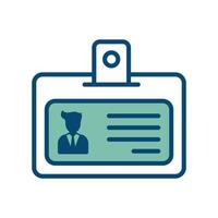 id card icon vector design template in white background