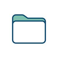 folder icon vector design template in white background