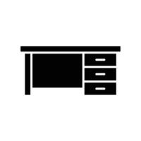 desk icon vector design template in white background