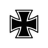 cross icon vector design template in white background
